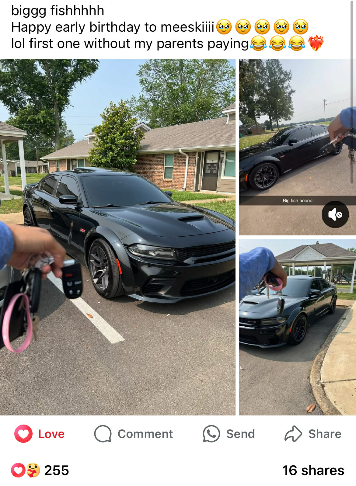 Client purchased a new Charger