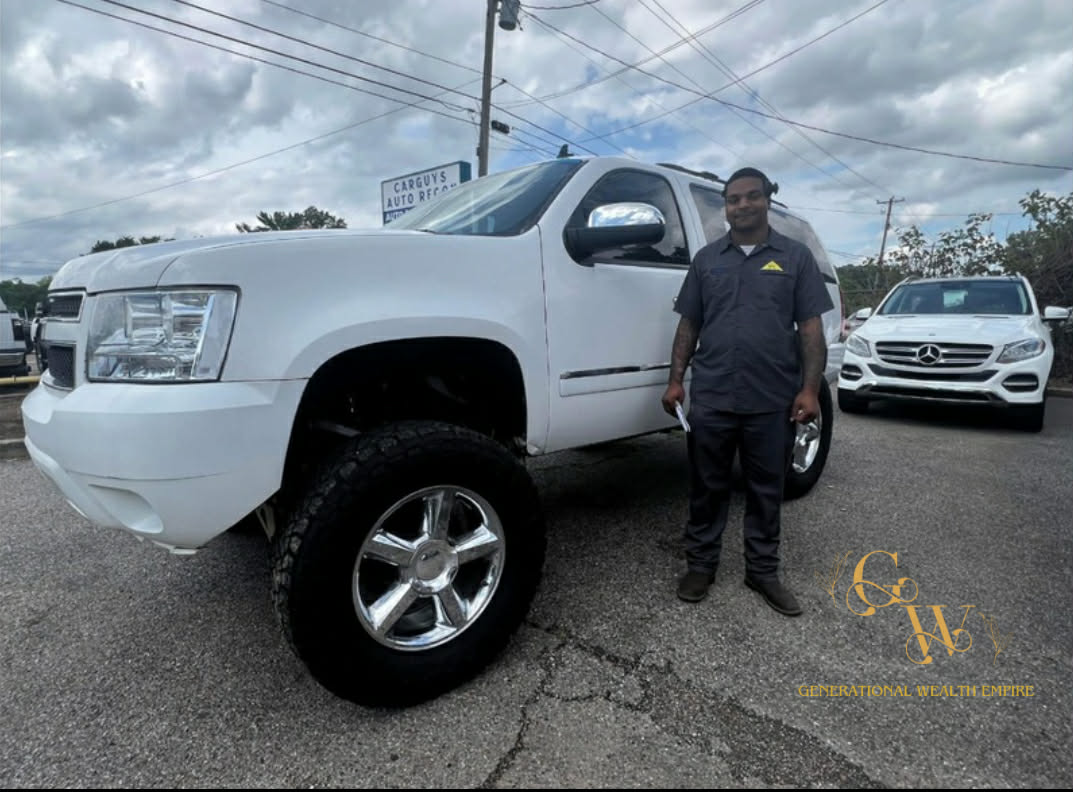 Client with new truck — GWE watermark