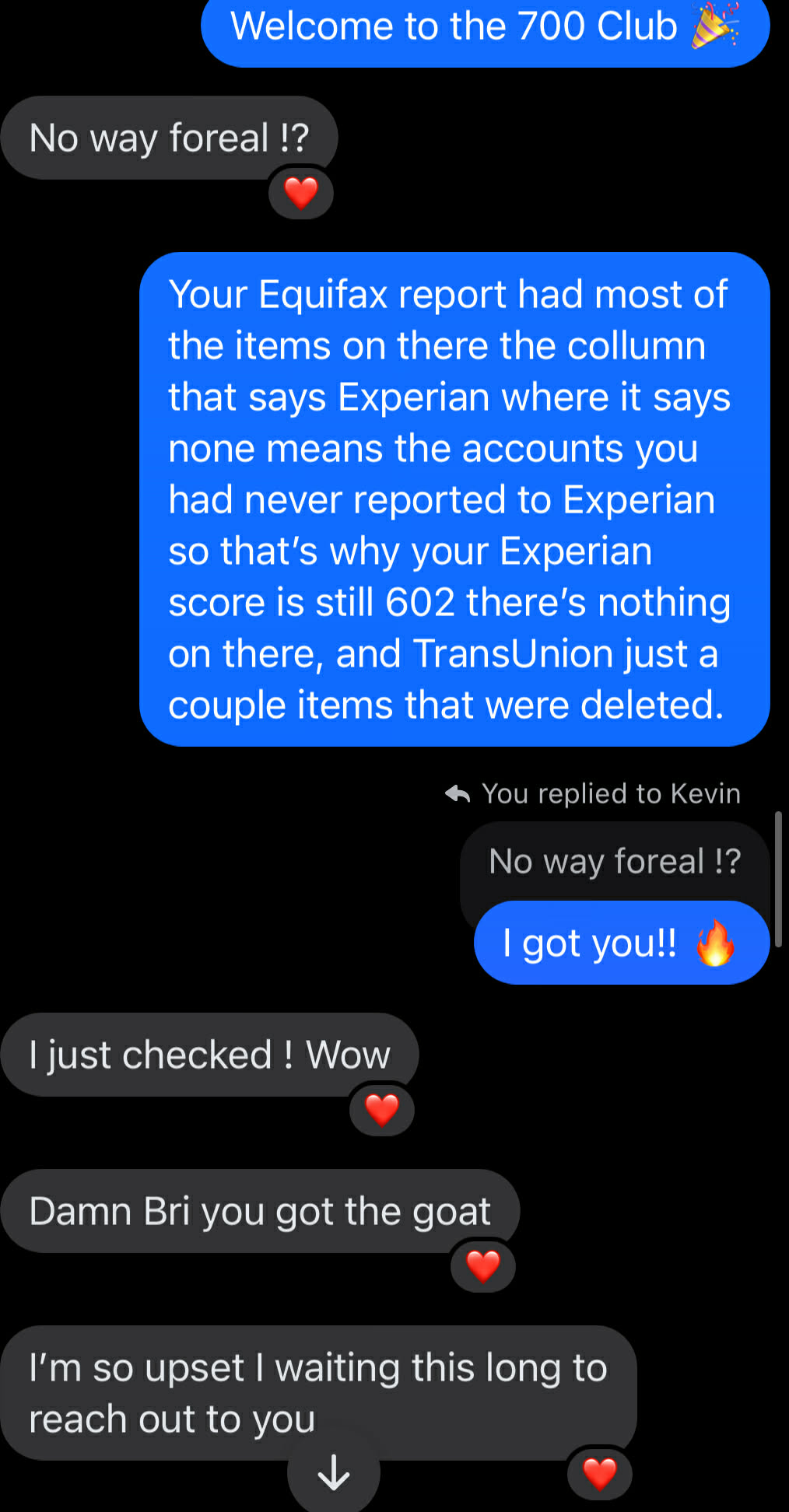 Client text: Welcome to the 700 Club